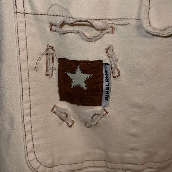 Women’s Small cute neutral overalls creamy beige - Picture 5 of 13